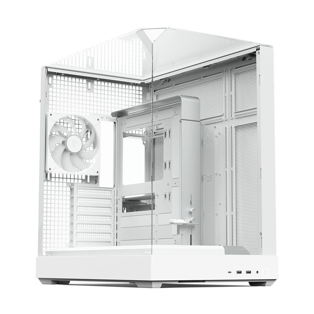 GABINETE APNX  (V2-WT-V1) MEDIA TORRE, CRISTAL TEMPLADO, BLANCO