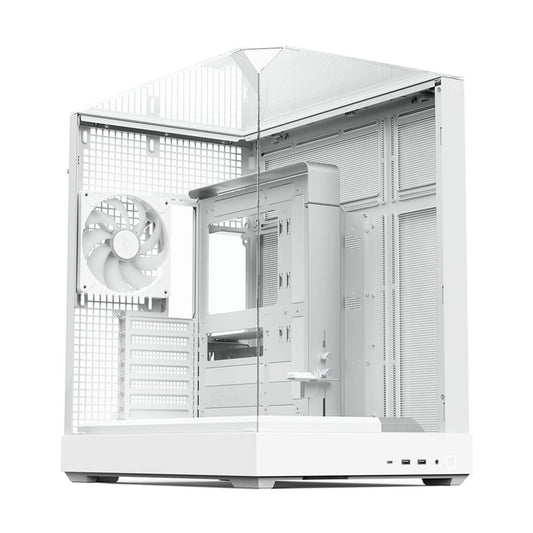 GABINETE APNX  (V2-WT-V1) MEDIA TORRE, CRISTAL TEMPLADO, BLANCO