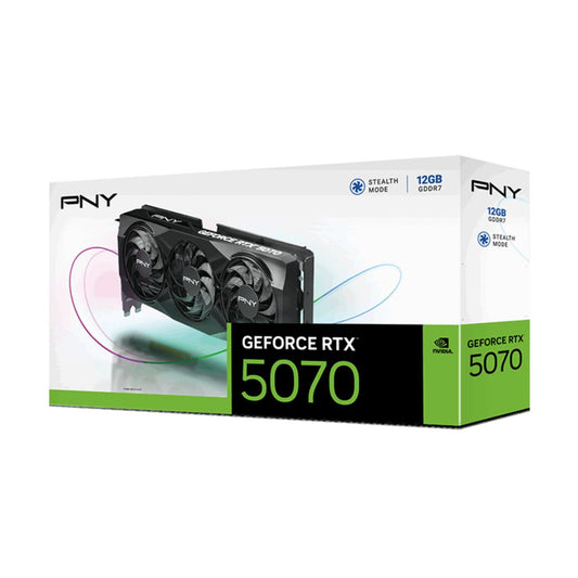 PNY GEFORCE RTX5070 12GB Tarjeta grafica PNY GeForce RTX 5070 Triple Fan OC 12G (VCG507012TFXPB1) - 
