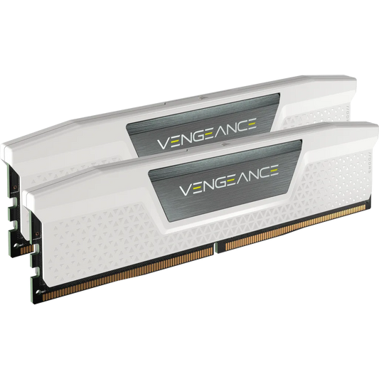 MEMORIA DIMM DDR5 CORSAIR (CMK64GX5M2B5200C40W) 64GB (2X32GB) 5200MHZ VENGEANCE BLANCO