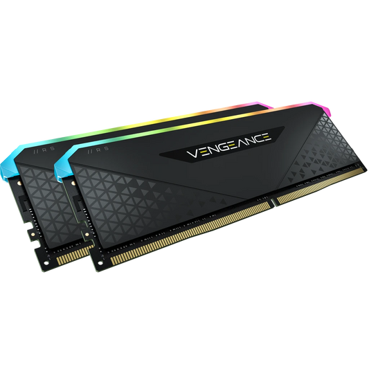 MEMORIA DIMM DDR4 CORSAIR (CMG16GX4M2D3600C18) 16GB 3600MHZ (2X8GB) VENGEANCE RGB RS NEGRO CL18