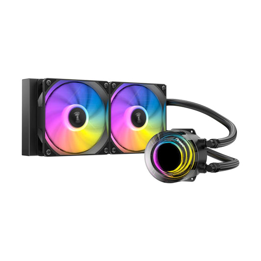 VENTILADOR P/CPU ANTEC (VORTEX LUM 240 ARGB) ENFRIAMIENTO LIQUIDO,2 FAN ARGB,240MM,1800RPM,NEGRO