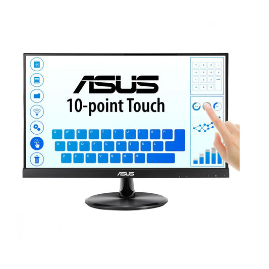 Monitor ASUS VT229H - tactil, 22 (21.5 visibles) FHD (1920x1080), con 10 puntos, IPS, angulo de vision de 178deg, Flicker free, Low Blue Light, sin marco