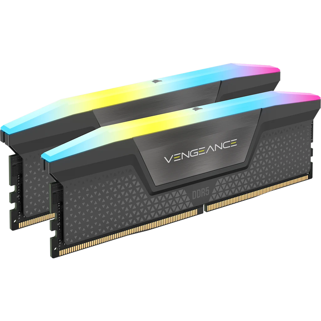 MEMORIA DIMM DDR5 CORSAIR (CMH32GX5M2B5200Z40K) 32GB (2X16GB) 5200MHZ VENGEANCE RGB AMD EXPO