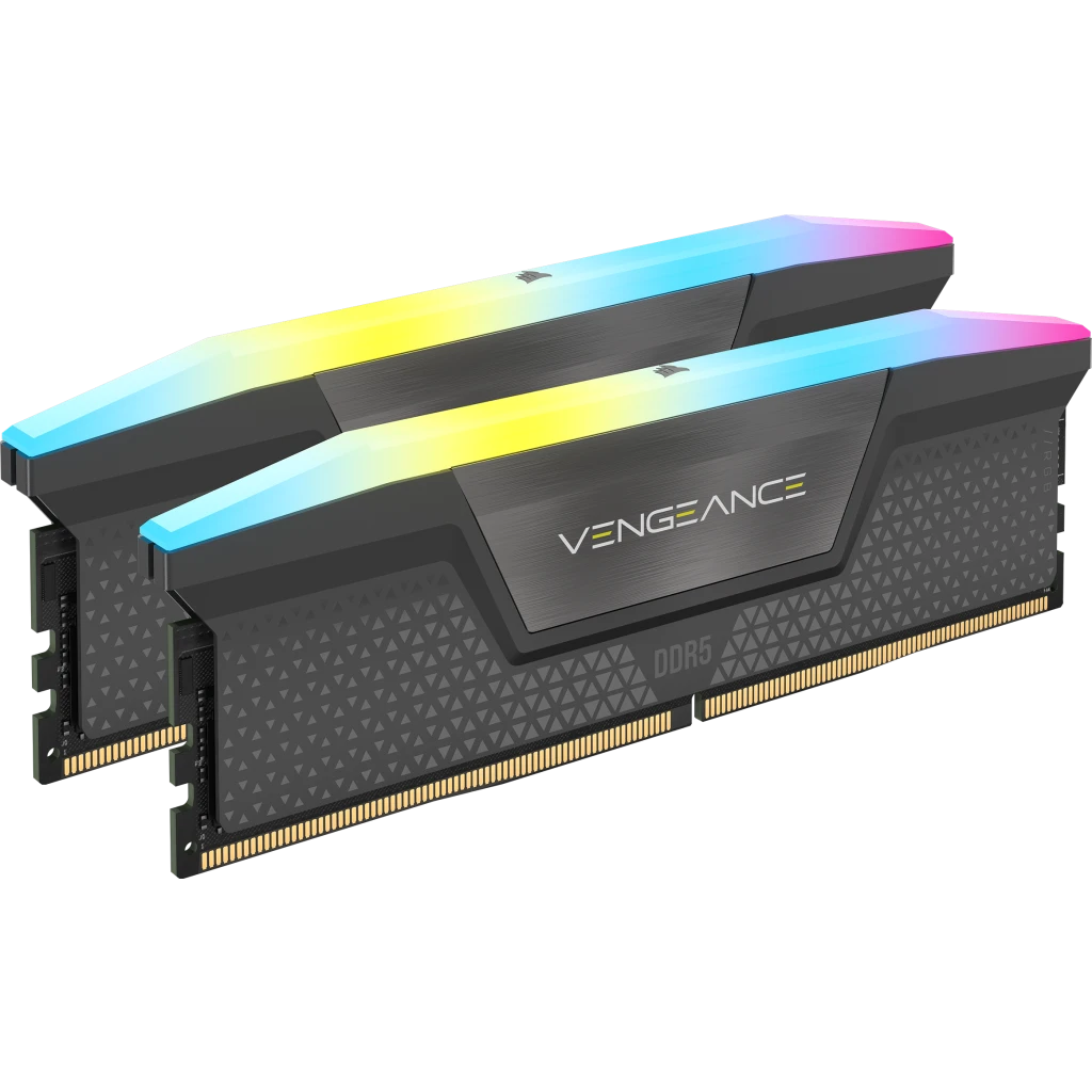 MEMORIA DIMM DDR5 CORSAIR (CMH32GX5M2B5600Z36K) 32GB (2X16GB) 5600MHZ VENGEANCE RGB AMD EXPO
