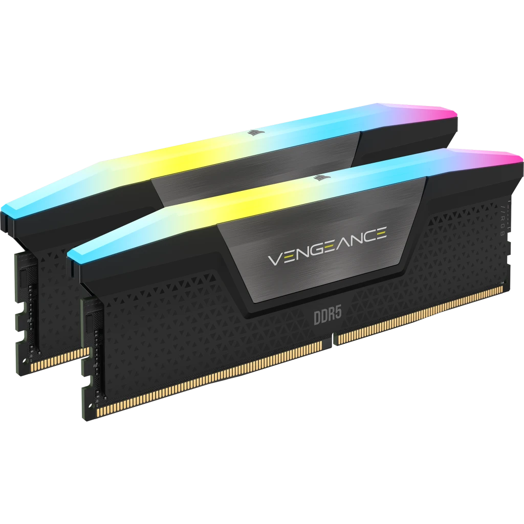 MEMORIA DIMM DDR5 CORSAIR (CMH32GX5M2B5200C40) 32GB (2X16GB) 5200MHZ VENGEANCE RGB NEGRO