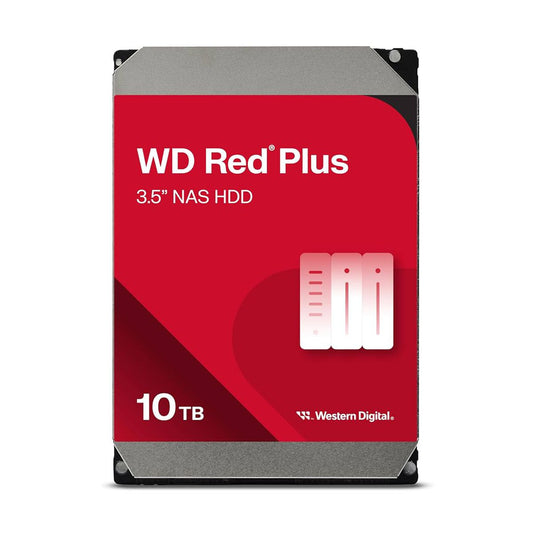 Disco Duro Western Digital 3.5" 10TB (WD100EFGX) Red Plus, 7200 RPM, 512 MB, SATA 3
