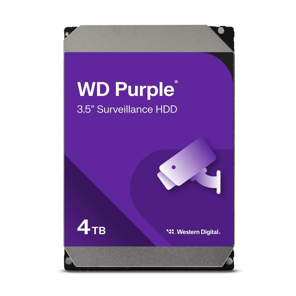 Disco Duro para Videovigilancia Western Digital WD Purple Surveillance 3.5'' 4TB SATA III 6 Gbit/s 256MB Caché