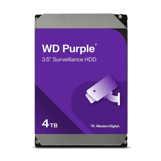 Disco Duro para Videovigilancia Western Digital WD Purple Surveillance 3.5'' 4TB SATA III 6 Gbit/s 256MB Caché