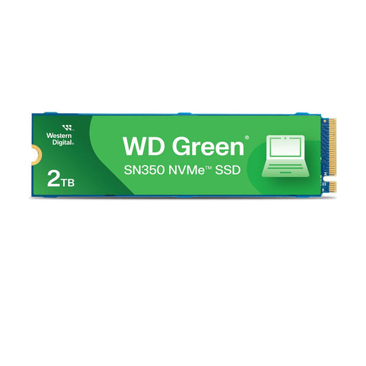 UNIDAD SSD M.2 WD 2TB (WDS200T3G0C) GREEN SN350, PCIE 3.0, NVME, 2280