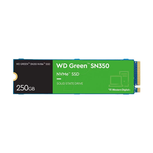 Unidad de estado Solido WD Green SN350 NVMe - 250GB, M.2, 3500 MB/s Escritura, 2400 MB/s Lectura, PCI Express 3.0