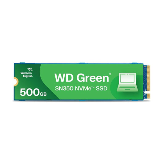 UNIDAD SSD M.2 WD 500GB (WDS500G2G0C) GREEN SN350, PCIE 3.0, NVME, 2280