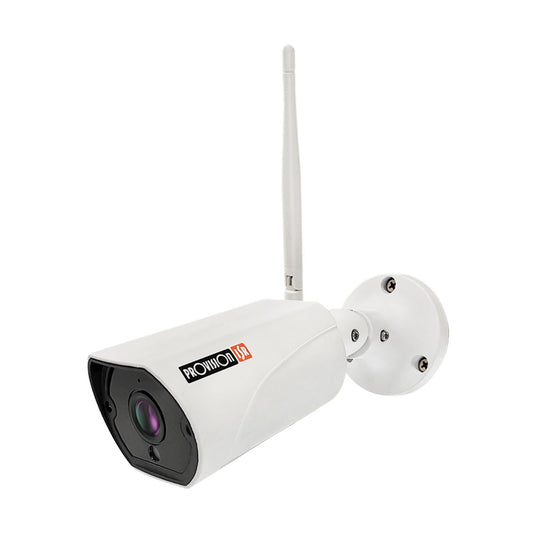 Camara WiFi 2 MP Exterior - IR hasta 10 mts, 2 vias de audio, microfono incluido, deteccion de movimiento, MicroSD(128GB), Wireles (b/g/n), IP66