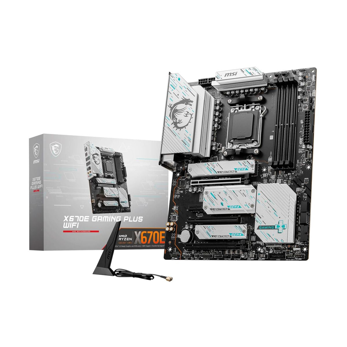 MOTHERBOARD MSI (X670E GAMING PLUS WIFI) SOCKET AM5, 4*DDR5 7800, 1*HDMI, 1*DP, 4*M.2, ATX