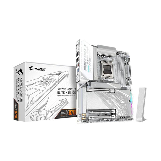 MOTHERBOARD GIGABYTE (X870E A ELITE X ICE) SOCKET AM5,4*DDR5 5200MHZ,HDMI,WIFI,BT,ATX