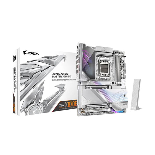 MOTHERBOARD GIGABYTE (X870E A MASTER X ICE) SOCKET AM5,4*DDR5 5200MHZ,HDMI,WIFI,BT,ATX