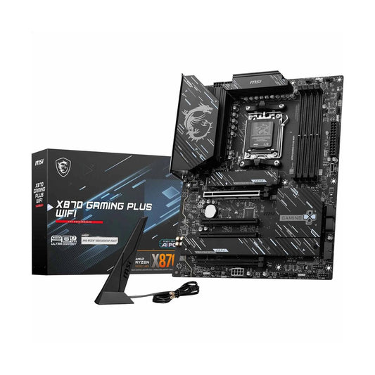 MOTHERBOARD MSI (X870 GAMING PLUS WIFI) SOCKET AM5, 4*DDR5 8200, 1*HDMI,1*USB-C, 3*M.2, ATX