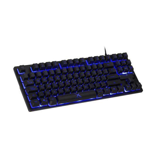 TECLADO XZEAL (XSATGA1B) XST-300, ALAMBRICO, MEMBRANA, 88 TECLAS, 60%, LED MULTICOLOR, USB, NEGRO