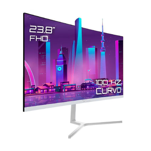 MONITOR LED XZEAL 23.8 (XSPMG07W) SXT-570, 1920*1080 FULL HD, CURVO, 100HZ, 5MS, VGA, HDMI,BLANCO