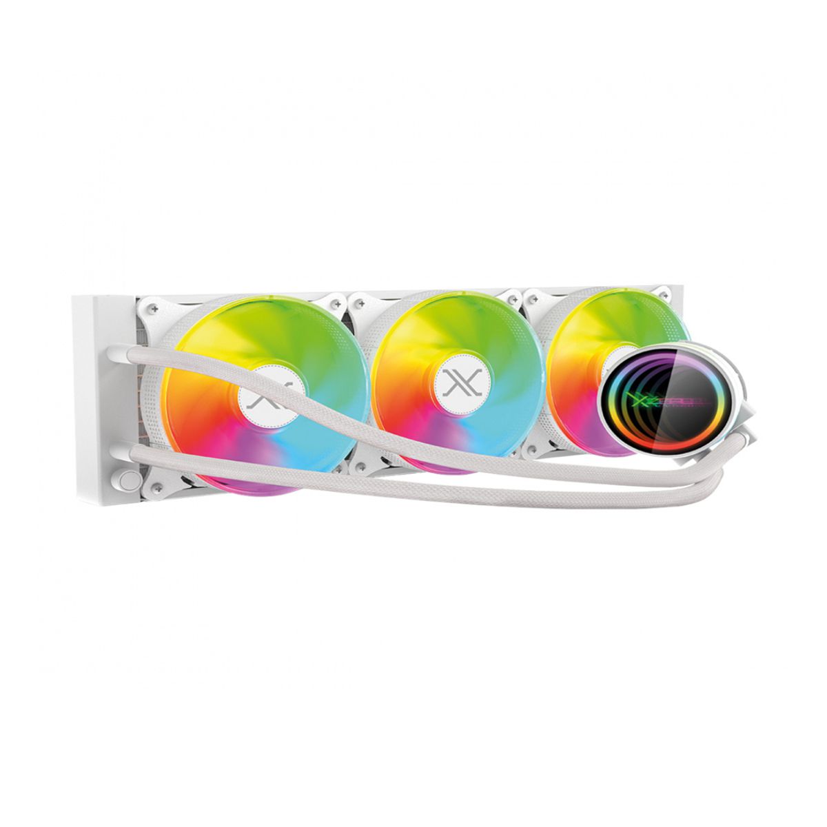 VENTILADOR P/CPU XZEAL (XZCO411W) XZ-411, 360MM, ARGB, BLANCO, ENFRIAMIENTO LIQUIDO