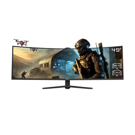 MONITOR LED XZEAL 49" (XZMO491B) XZ4900, 5120*1440, VA, CURVO, 120HZ, 1MS,HDMI,DP,NEGRO