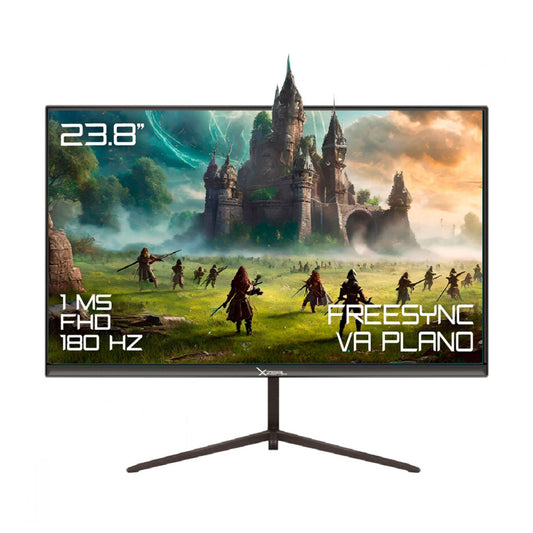 MONITOR LED XZEAL 23.8" (XZMXZ32B) XZ3010-3,1920*1080 FULL HD, PLANO VA, 180HZ, 1MS,HDMI,DP,NEGRO