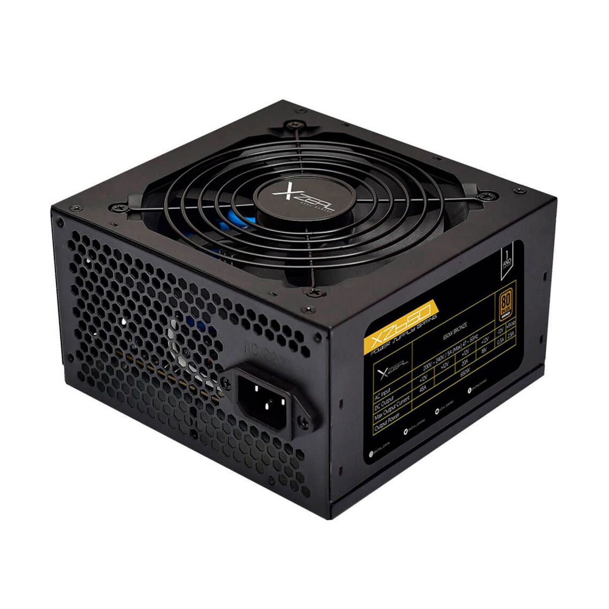 FUENTE DE PODER XZEAL (XZPS650B) XZ650, 650W, 80 PLUS BRONZE, 20+4 PIN, NEGRO