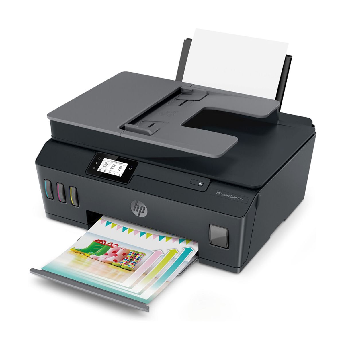 Multifuncional HP Smart Tank 615, Color, Inyección, Inalámbrico, Print/Scan/Copy/Fax