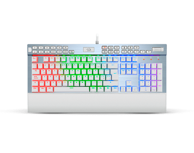 Teclado Mecánico Gamer Redragon YAMA White K550W