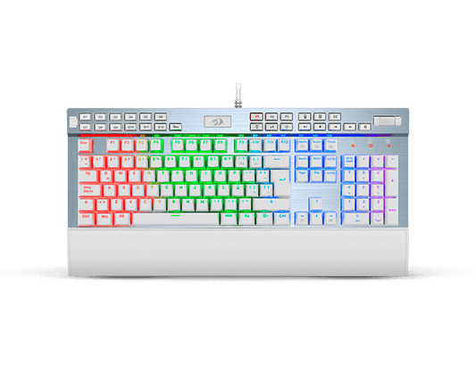 Teclado Mecánico Gamer Redragon YAMA White K550W