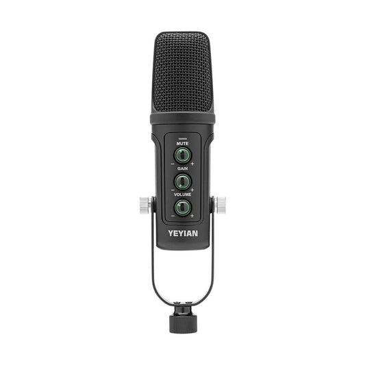 YEYIAN MICROFONO CONDENSADOR KIT STREAMING AGILE NL - BLACK, BRAZO DE TIJERA, SOPORTE  U, MONT ANTICHOQUE, FILTRO, MONT EN MESA USB B-USB A YSA-UCHQ-01
