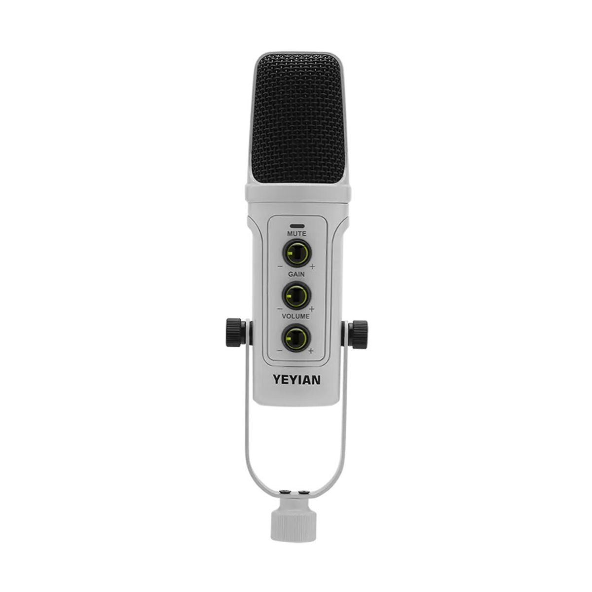YEYIAN MICROFONO CONDENSADOR KIT STREAMING AGILE NL - BCO, BRAZO TIJERA, SOPORTE  U, MONT ANTICHOQUE, FILTRO, MONTAJE EN MESA, USB B-USB A  YSA-UCHQ-02