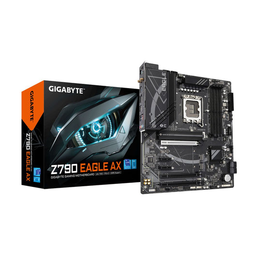 MOTHERBOARD GIGABYTE (Z790 EAGLE AX) SOCKET 1700,4*DDR5 5600MHZ,HDMI,DP,WIFI6E,BT 5.3,ATX