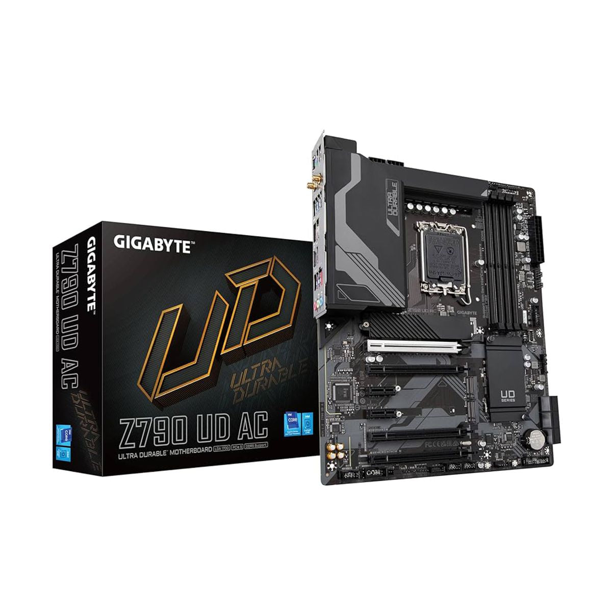 MOTHERBOARD GIGABYTE (Z790 UD AC) SOCKET 1700, 4*DDR5 7600, HDMI, DP, ATX, WIFI/ BT