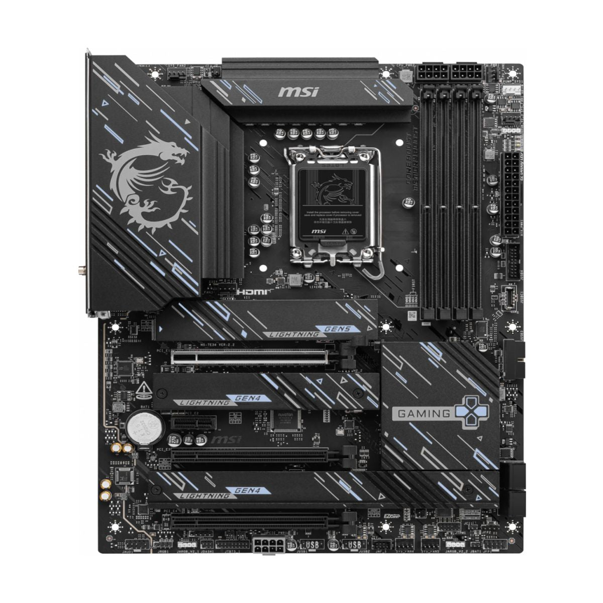 MOTHERBOARD MSI (Z890 GAMING PLUS WIFI) SOCKET 1851, 4*DDR5 9200 , HDMI, THUNDEBOLT, 4*M.2, ATX