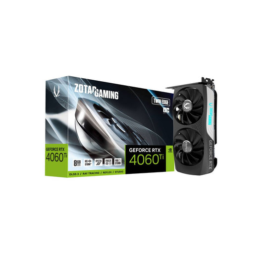 TARJETA DE VIDEO ZOTAC (ZT-D40610H-10M) RTX4060 TI OC 8GB,TWIN EDGE,PCI-E 4.0,HDMI,3*DP 1.4A,2*FAN