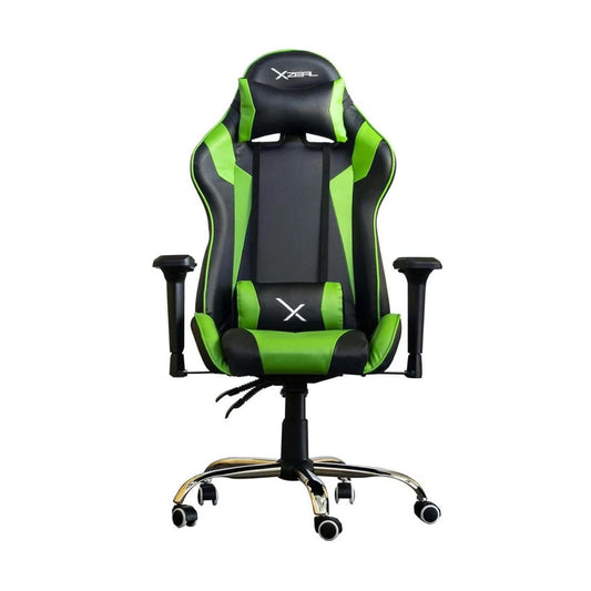 Silla Xzeal XZ10 hasta 115Kg NegroVerde Vinil