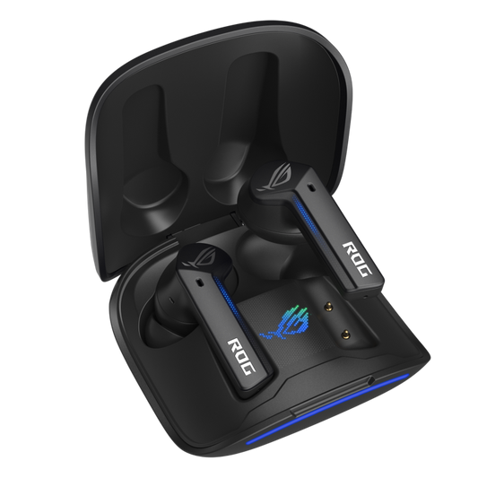 AUDIFONOS ASUS (ROG CETRA TRUE WIRELESS) GAMING,BLUETOOTH 5.0,ESTUCHE CARGA,BATERIA 27HRS,NEGRO