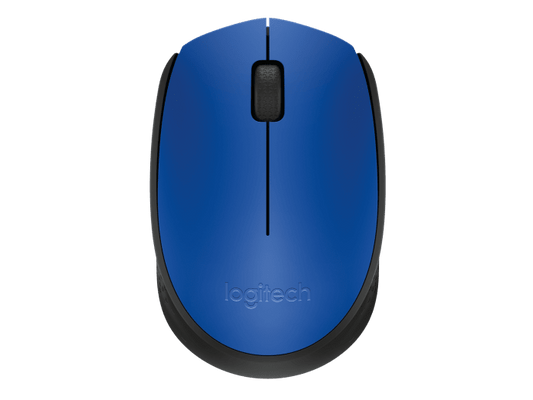 Mouse Logitech Óptico M170 Inalámbrico USB Negro/Azul
