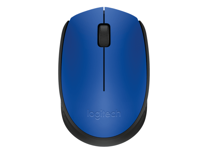 Mouse Logitech Óptico M170 Inalámbrico USB Negro/Azul