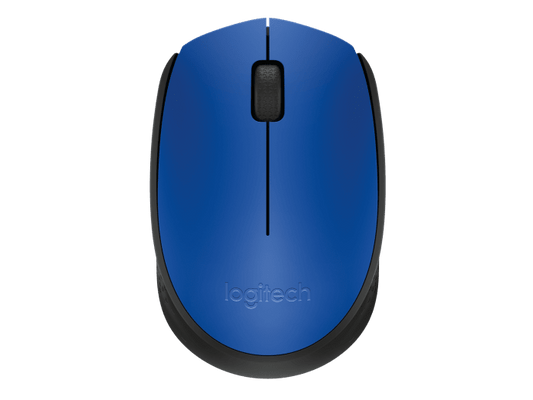 Mouse Logitech Óptico M170 Inalámbrico USB Negro/Azul