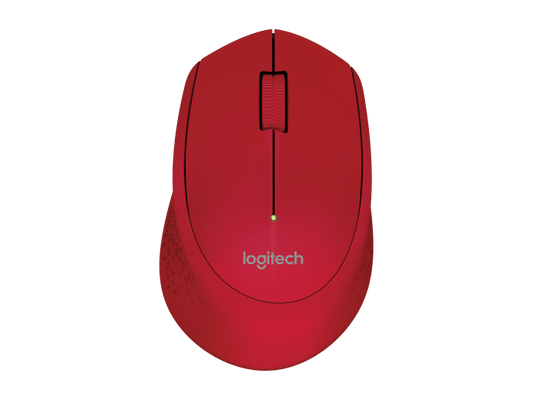Mouse LOGITECH M280 - Rojo, 3 botones, USB, Optico, 1000 DPI