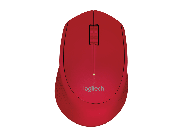 Mouse LOGITECH M280 - Rojo, 3 botones, USB, Optico, 1000 DPI