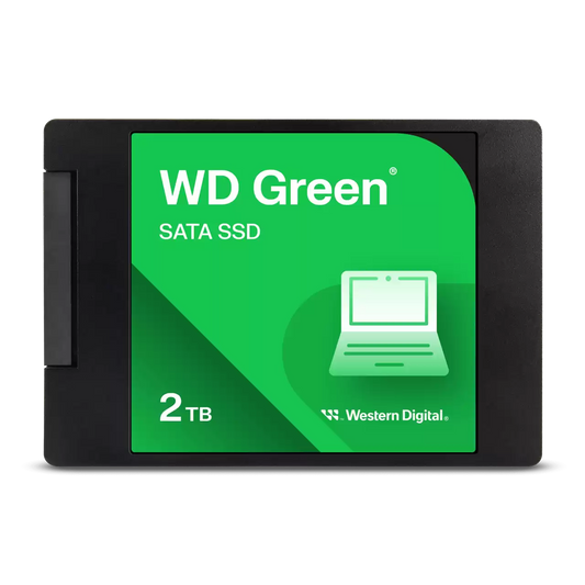 UNIDAD SSD 2.5" WD 2TB (WDS200T2G0A) GREEN, SATA3, 7MM, 3D NAND