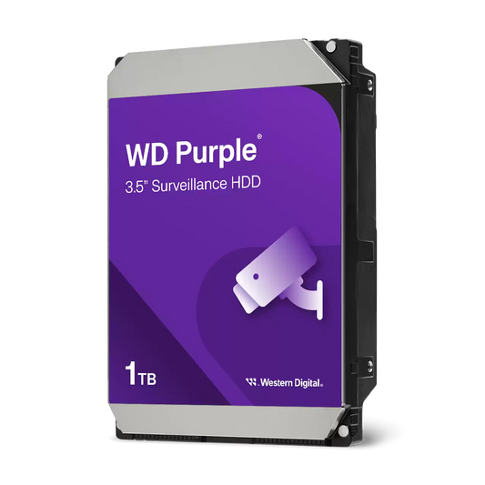 DISCO DURO WD 3.5" 1TB (WD10PURZ) PURPLE, 5400 RPM, 64MB, SATA3