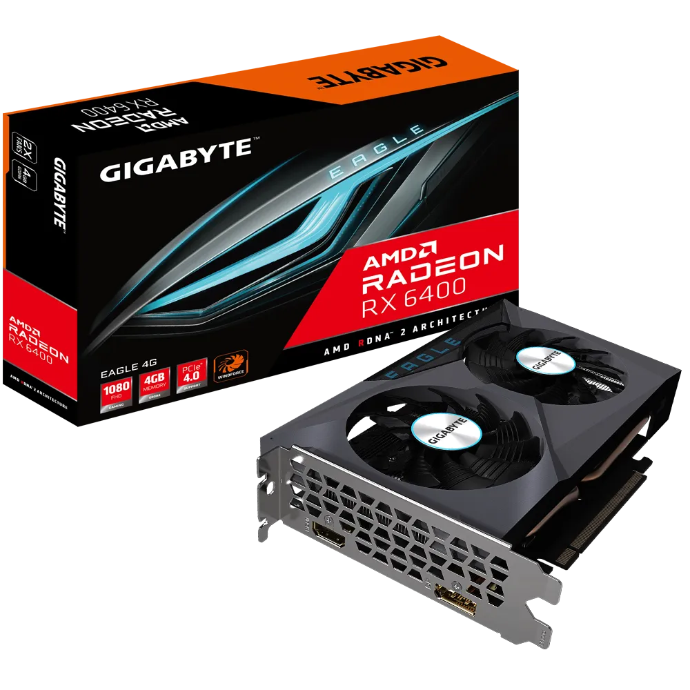 Tarjeta de Video Gigabyte Radeon RX 6400 EAGLE 4GB