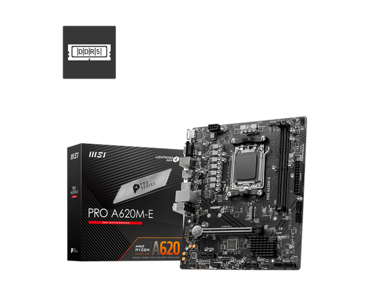 Tarjeta Madre MSI Mini-ATX PRO A620M-E S-AM5 AMD A620 HDMI 96GB DDR5