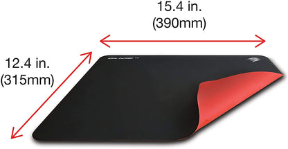 Mousepad Mad Catz G.L.I.D.E. 19, 31.5 x 39cm, Grosor 1.8mm, Negro/Rojo