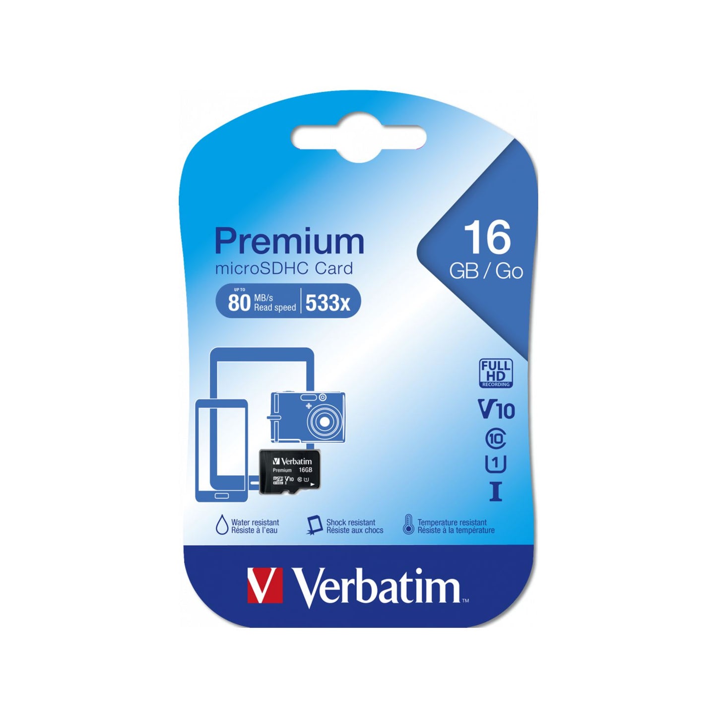 Memoria Micro SD Premium Verbatim 16 GB