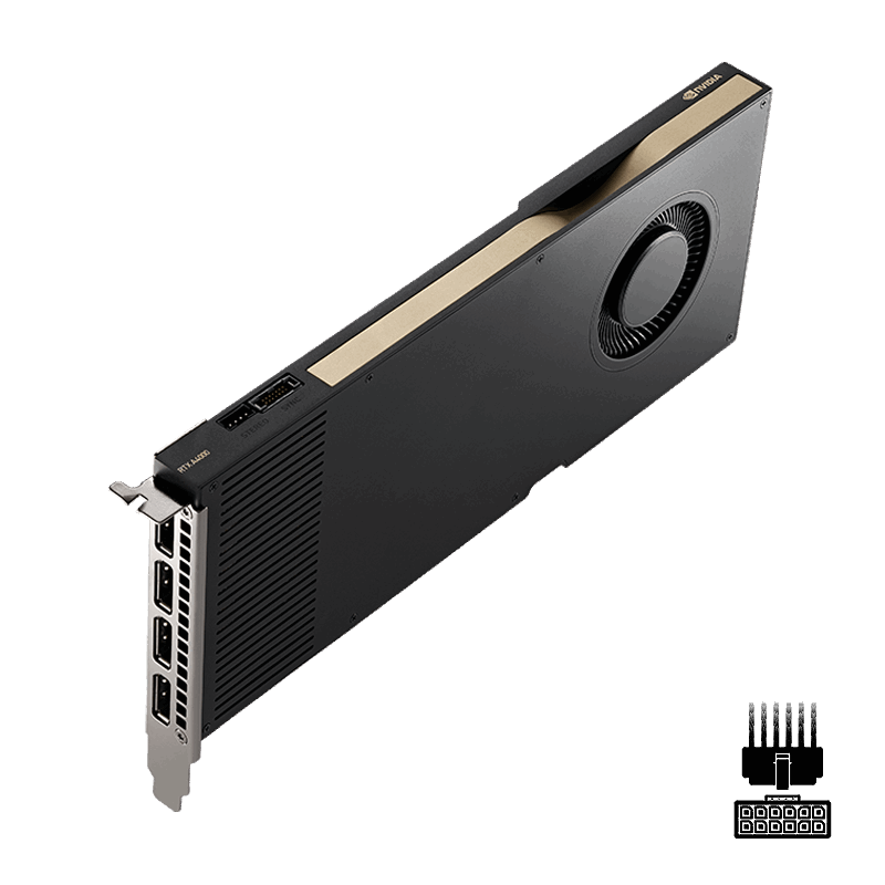 TARJETA DE VIDEO PNY (VCNRTXA4000-PB) NVIDIA RTX A4000, 16GB GDDR6,PCI-E 4.0 4*DP